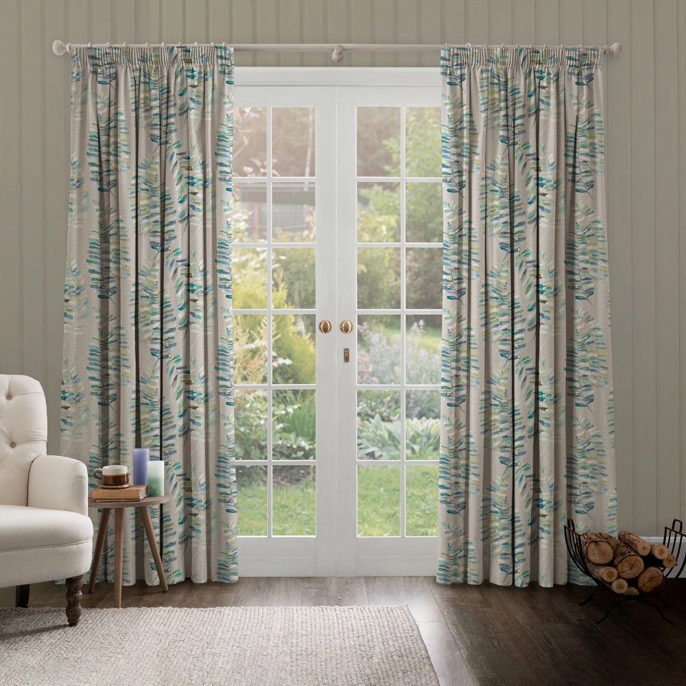 Azolla Printed Made to Measure Curtains Capri