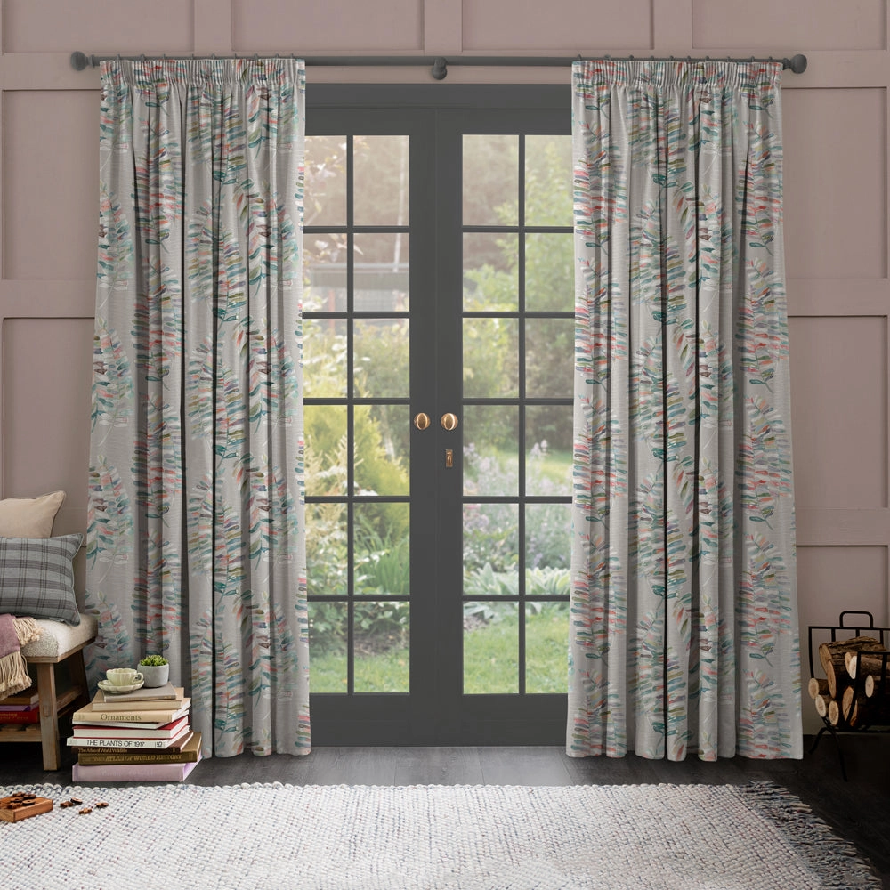 Azolla Printed Made to Measure Curtains Cinnamon