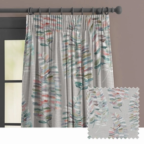 Azolla Printed Made to Measure Curtains Cinnamon patterned fashion rug  
