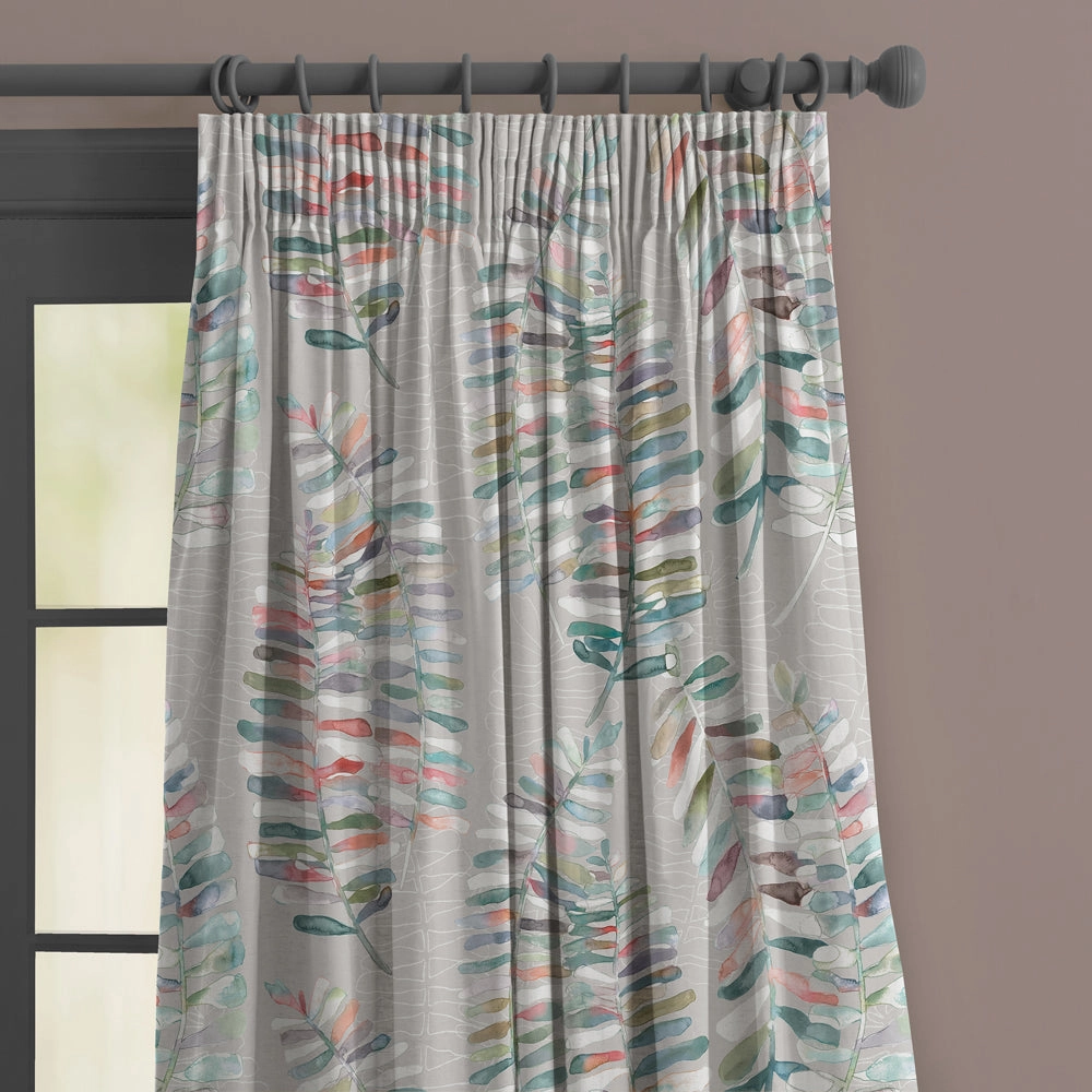 Azolla Printed Made to Measure Curtains Cinnamon