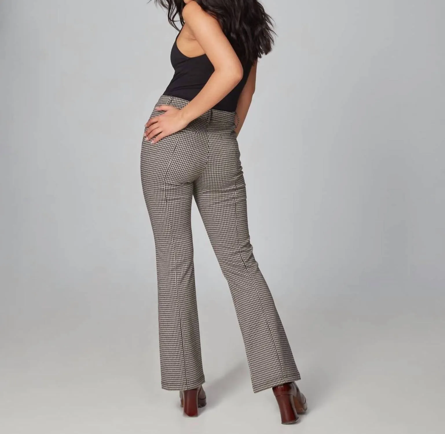 Azure High Rise Athleisure In Braun