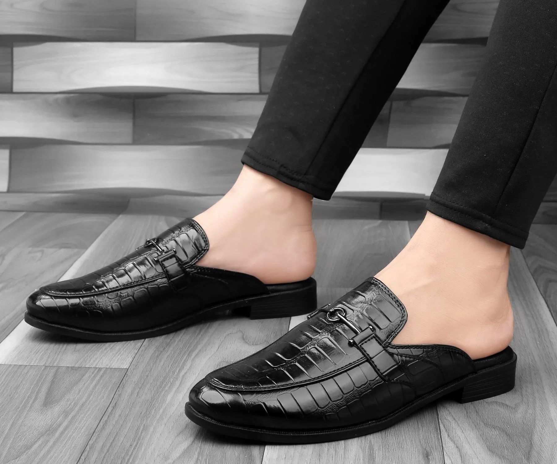 Bacca Bucci Herren NOVA Pantoffeln Clogs mit offener Ferse und bequemen Memory-Einlegesohlen
