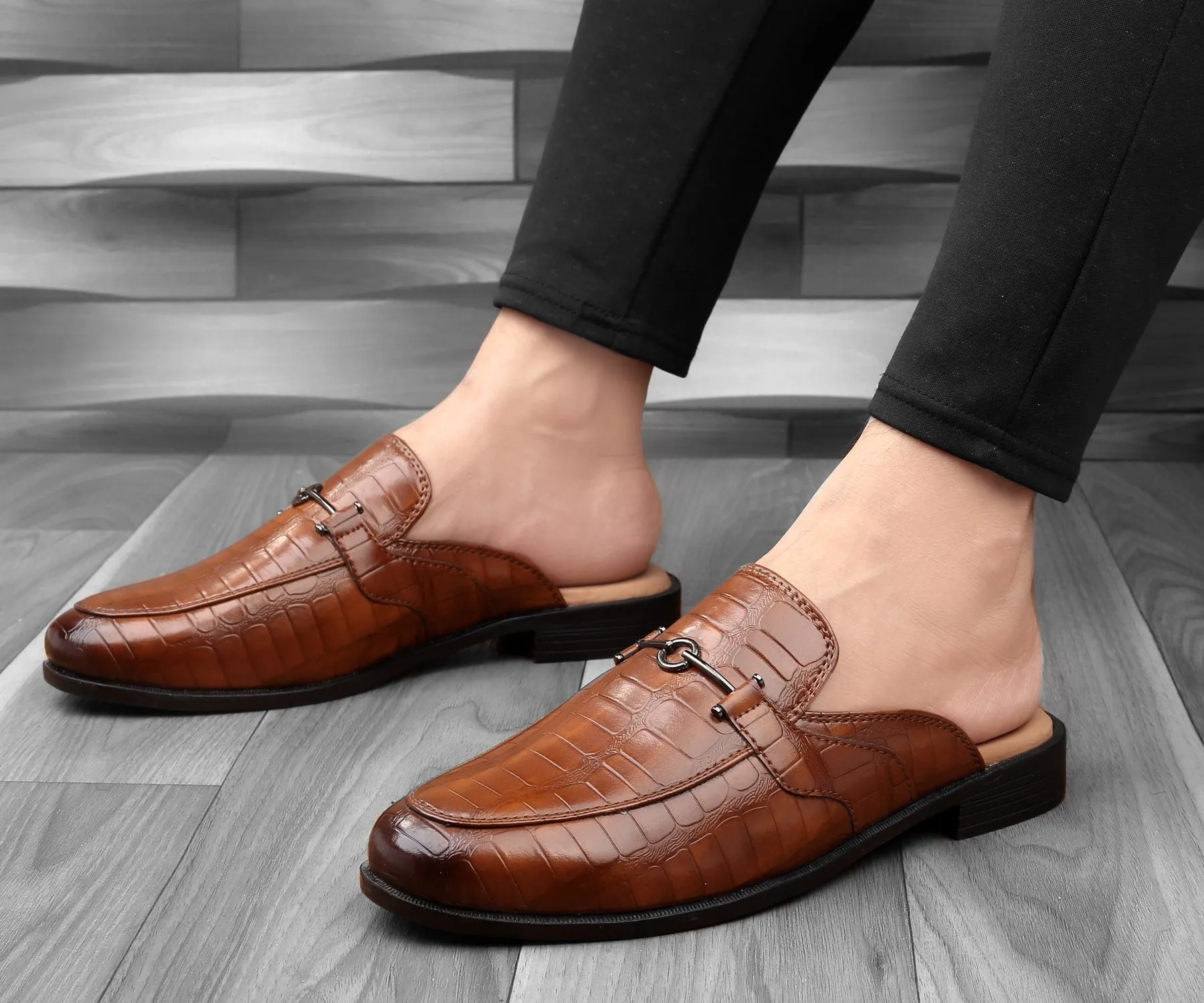 Bacca Bucci Herren NOVA Pantoffeln Clogs mit offener Ferse und bequemen Memory-Einlegesohlen