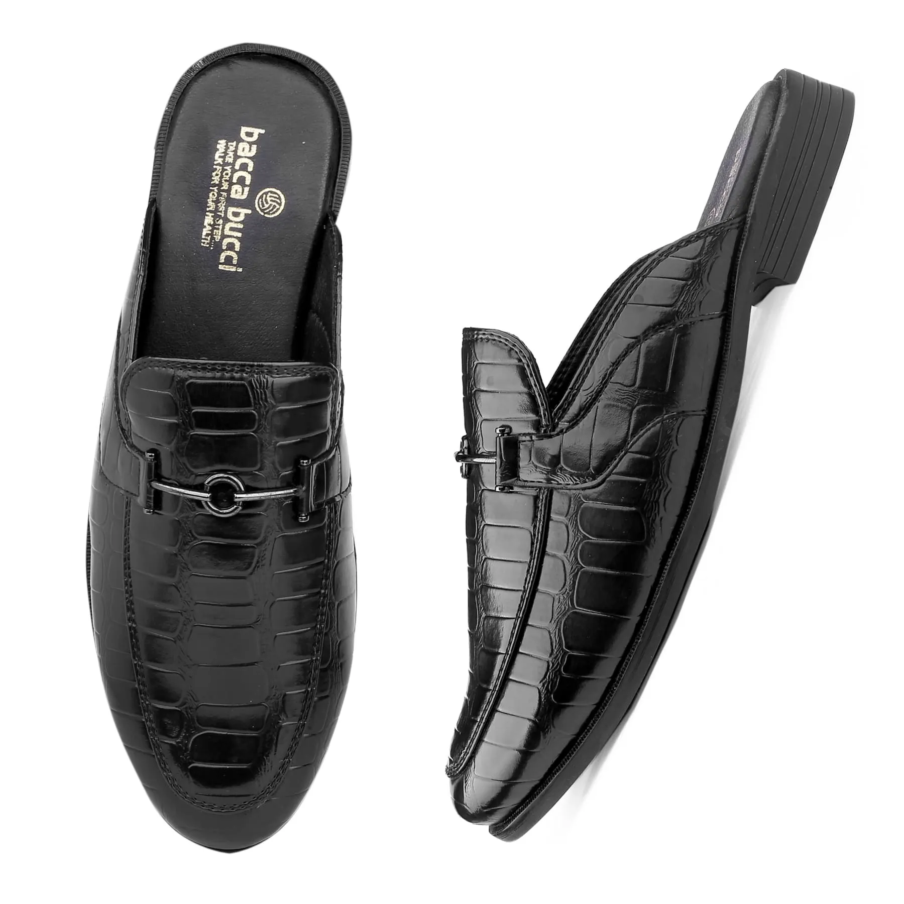 Bacca Bucci Herren NOVA Pantoffeln Clogs mit offener Ferse und bequemen Memory-Einlegesohlen