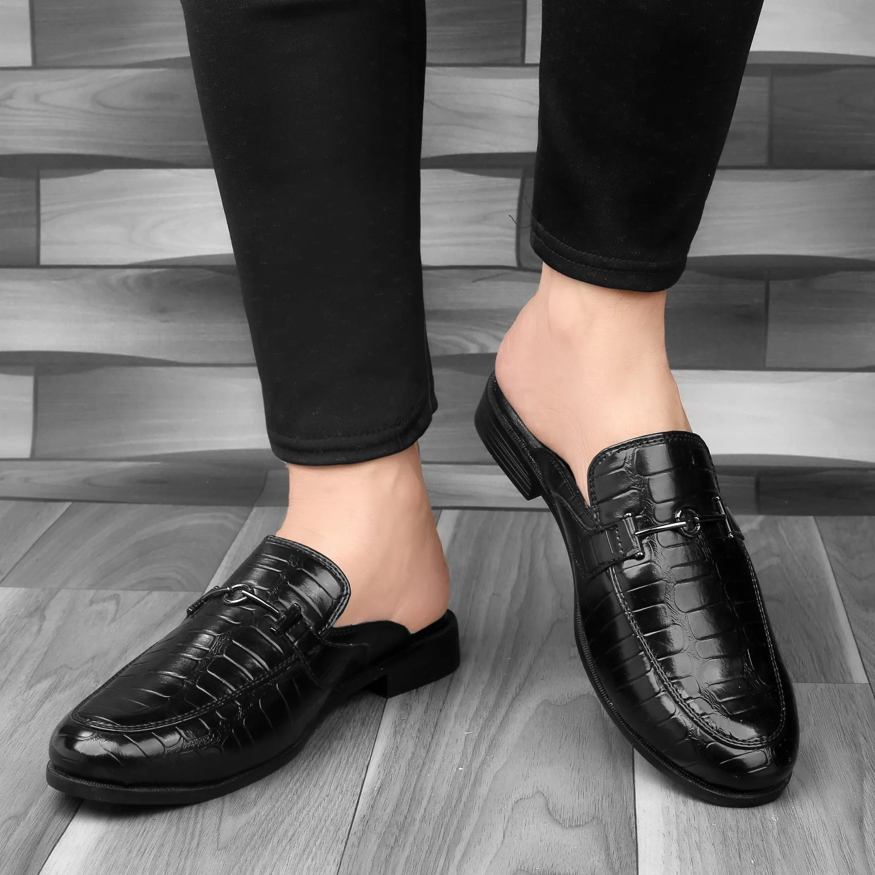 Bacca Bucci Herren NOVA Pantoffeln Clogs mit offener Ferse und bequemen Memory-Einlegesohlen