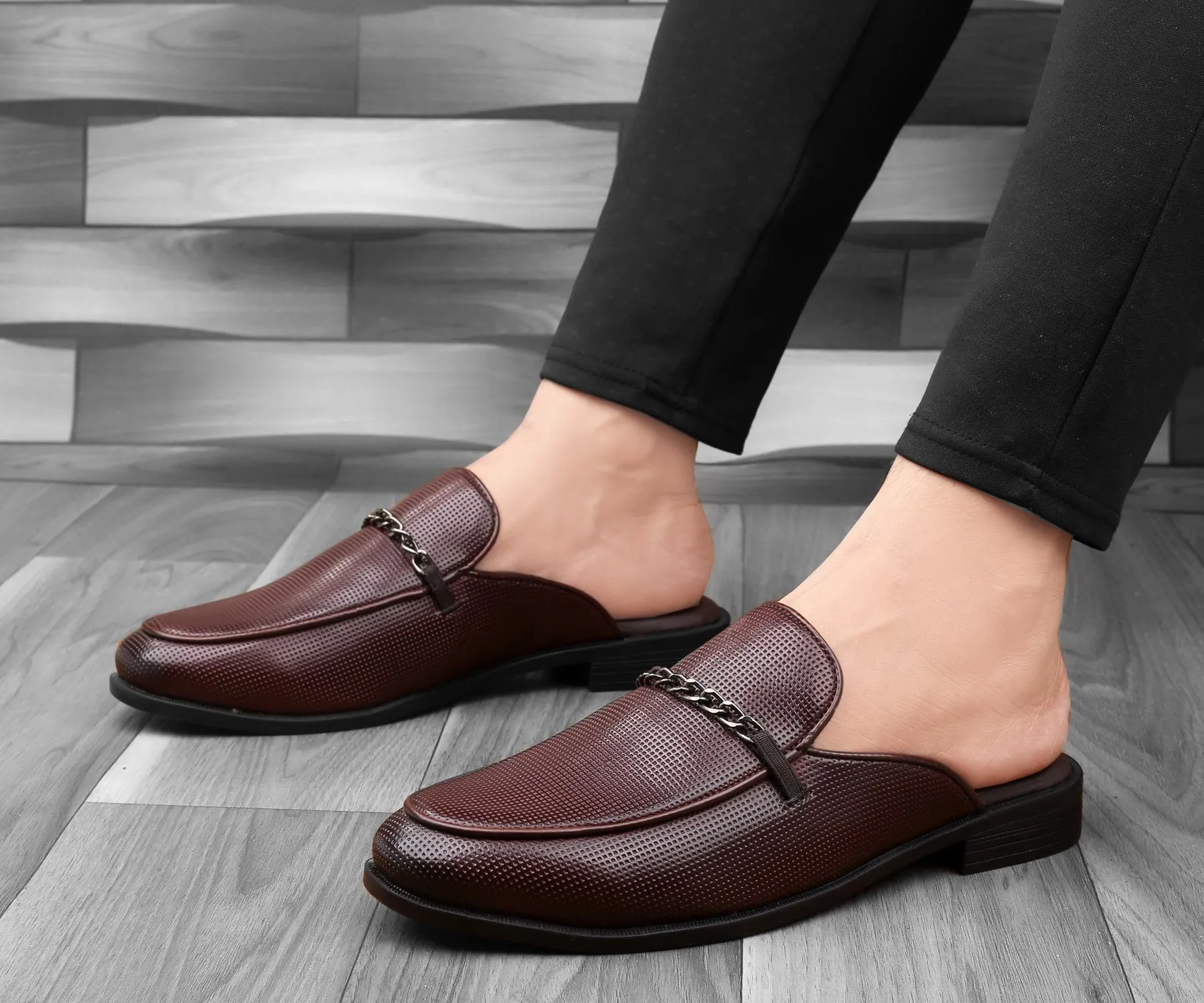 Bacca Bucci MAROKKO Mules Clogs Pantoffeln mit offener Ferse und bequemen Memory-Einlegesohlen