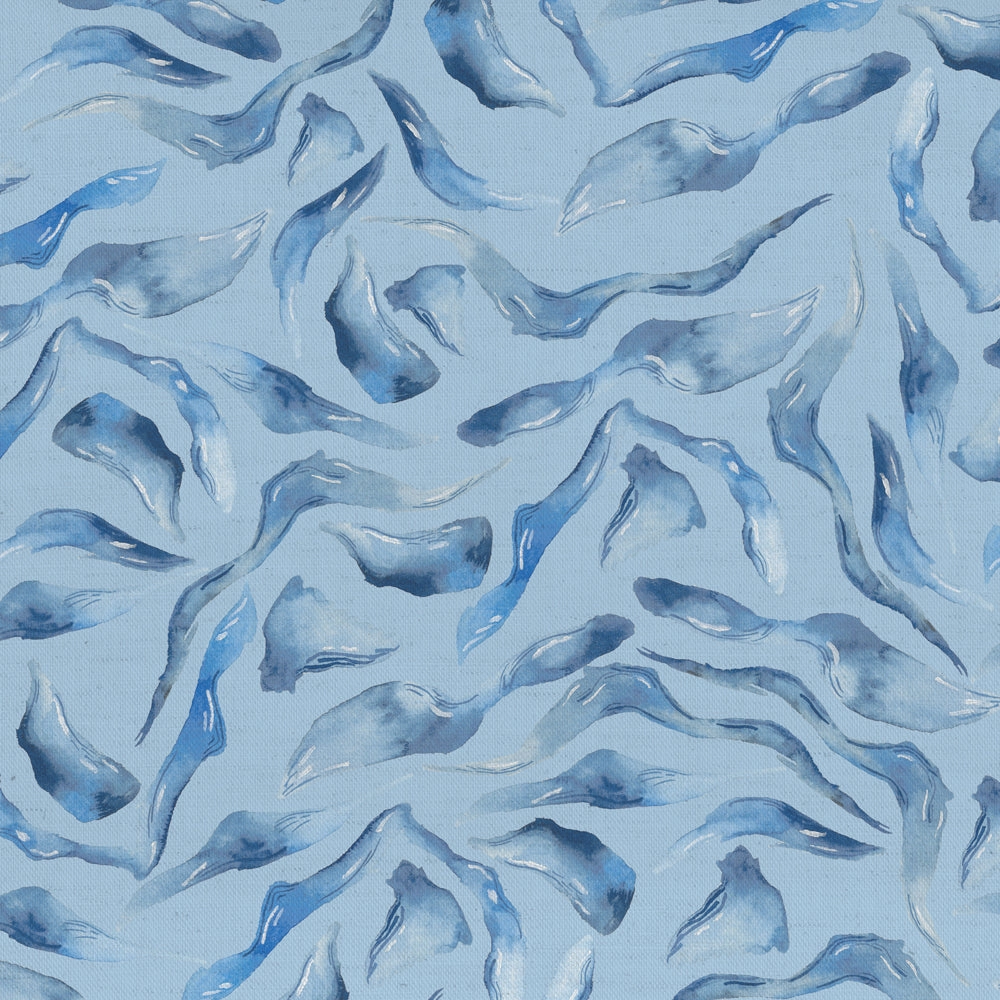 Balaya Printed Cotton Fabric (By The Metre) Cobalt elegant table cloth  