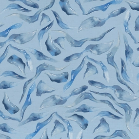 Balaya Printed Cotton Fabric (By The Metre) Cobalt elegant table cloth  