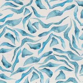 Balaya Printed Cotton Fabric (By The Metre) Glacier elegant table cloth  
