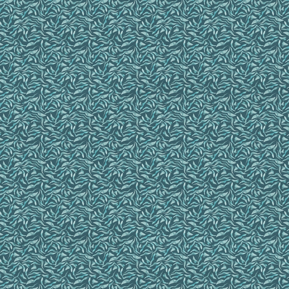 Balaya Printed Cotton Fabric (By The Metre) Teal
