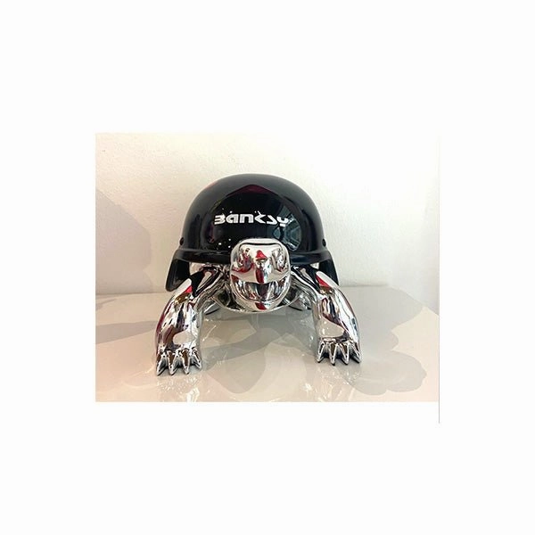 BANKSY  SILVER TURTLE