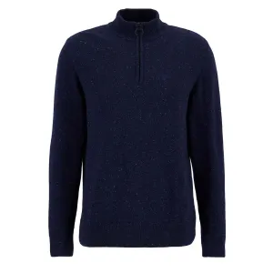 Barbour Essential Tisbury Halbzip-Pullover Marineblau