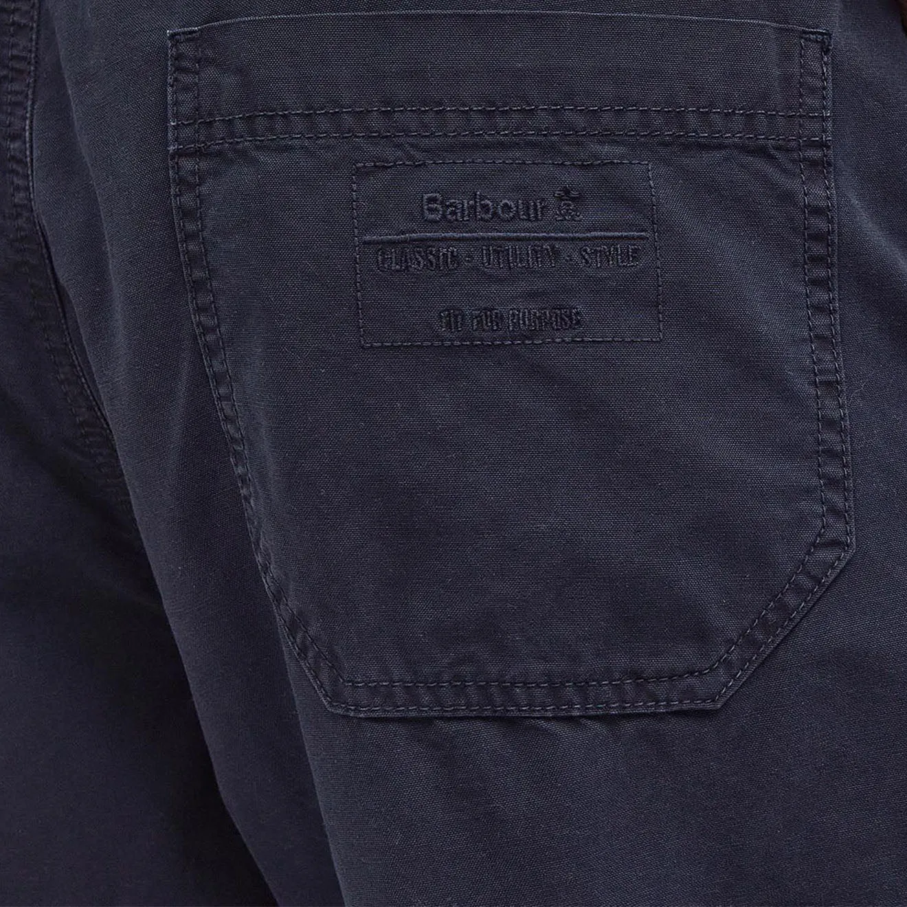 Barbour Grindle Gerade geschnittene Hose Klassisches Marineblau