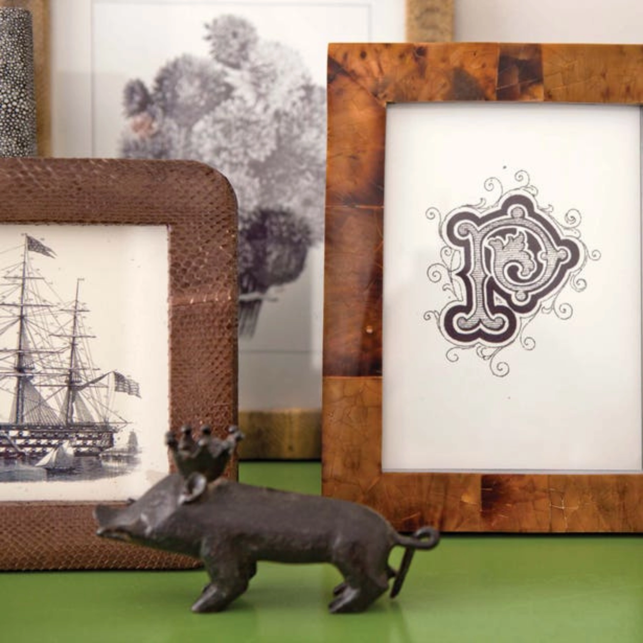 Basel Caramel Tortoise Shell Picture Frame Collection