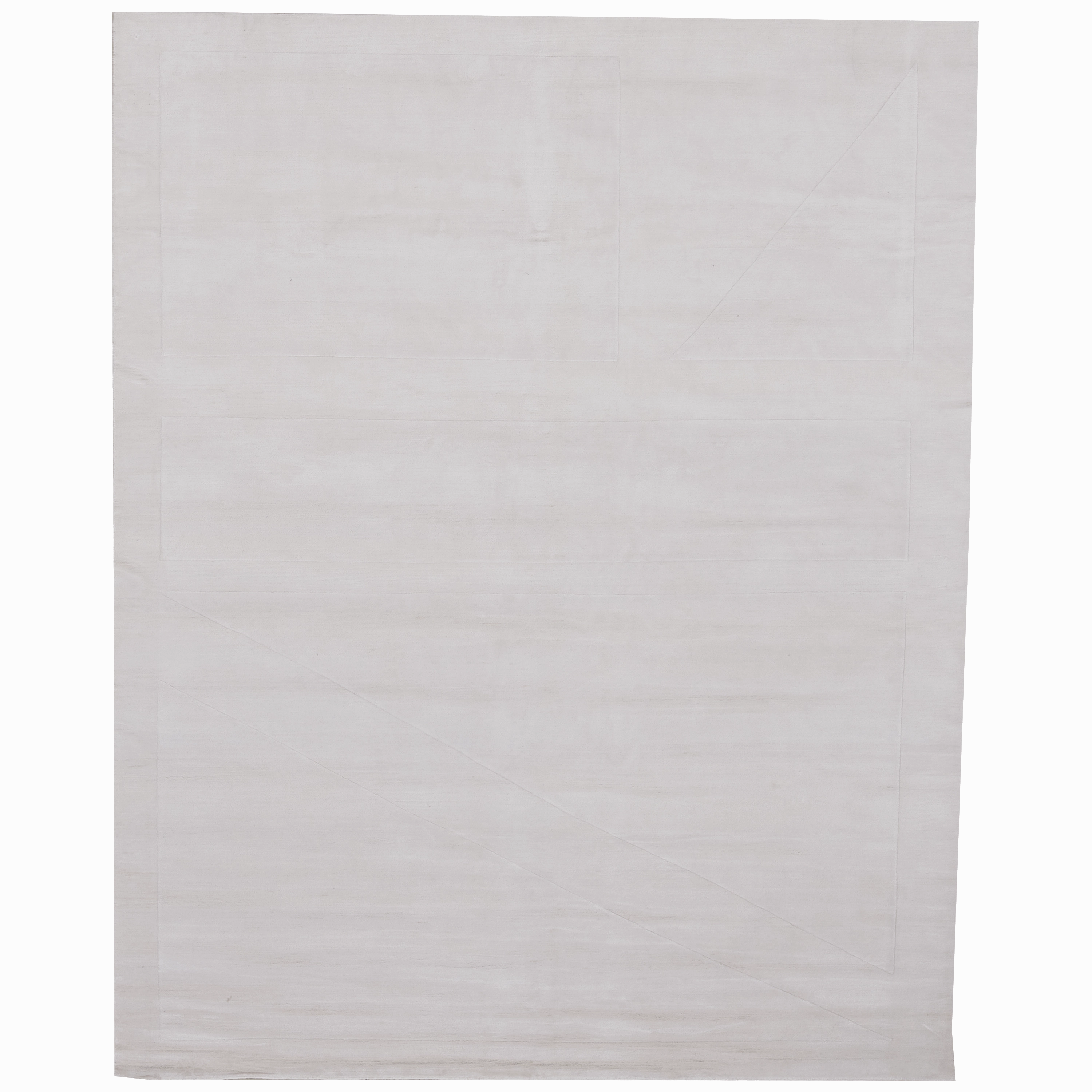 Batsal Ivory minimalist everyday rug