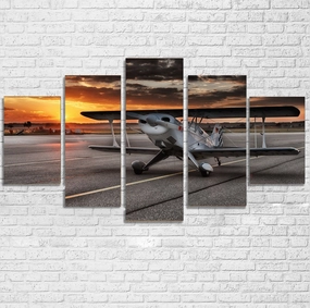 Beautiful Show Airplane Printed Multiple Canvas Poster canvas mural art