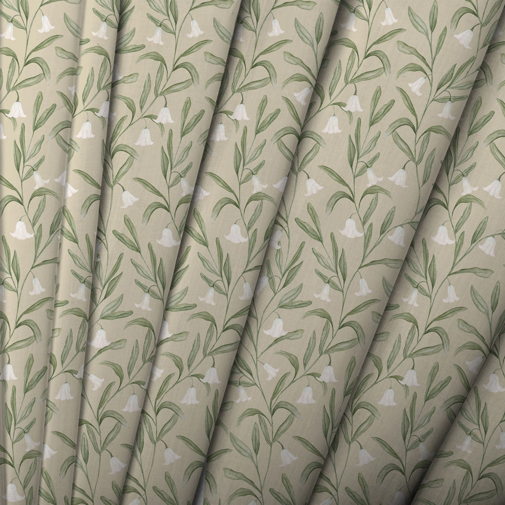 Bell Meadow Printed Cotton Fabric Hazel