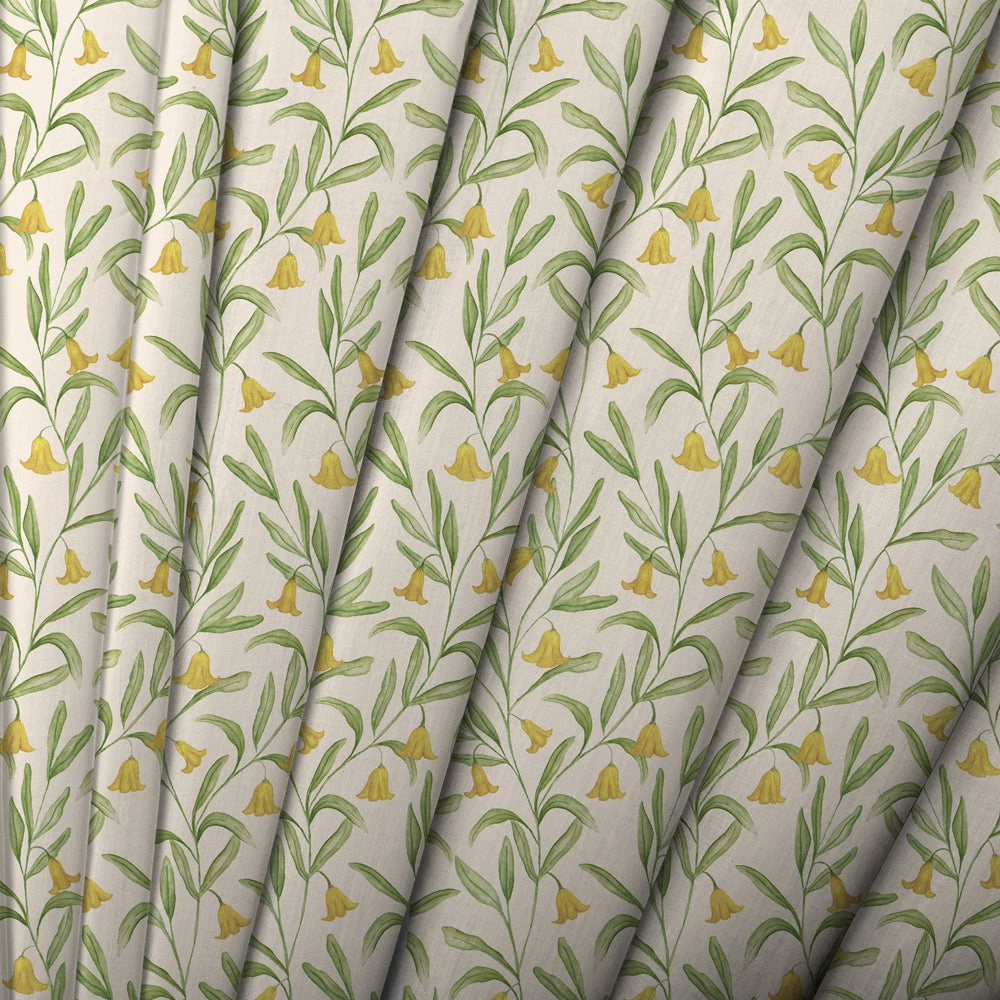 Bell Meadow Printed Cotton Fabric Honey