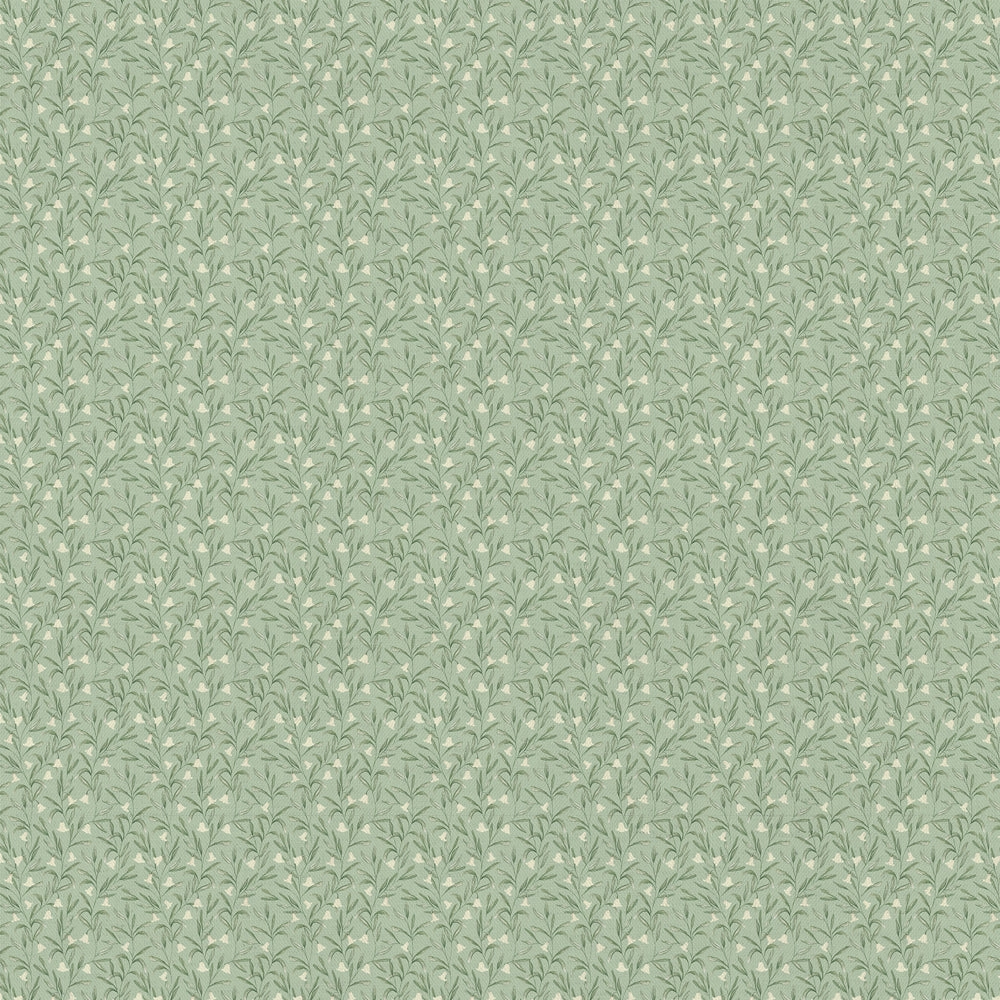 Bell Meadow Printed Cotton Fabric Verdure