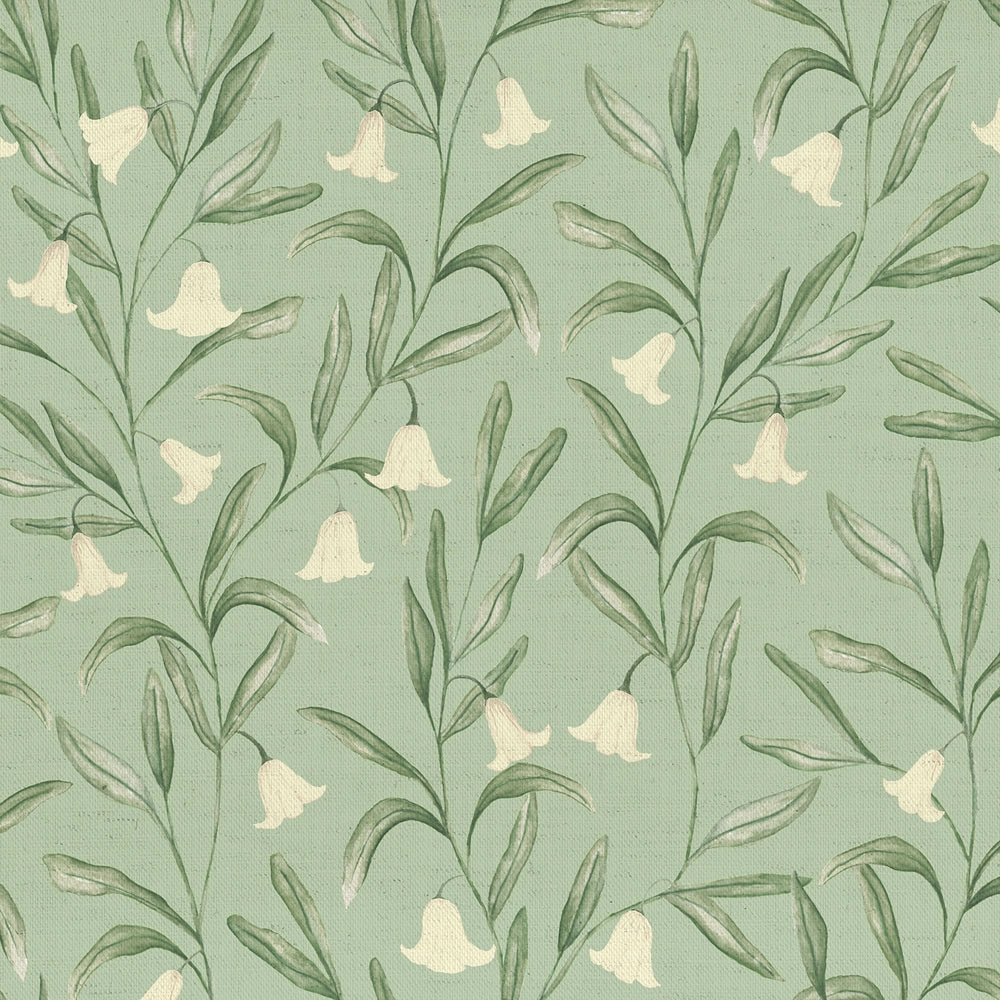 Bell Meadow Printed Cotton Fabric Verdure elegant table cloth  