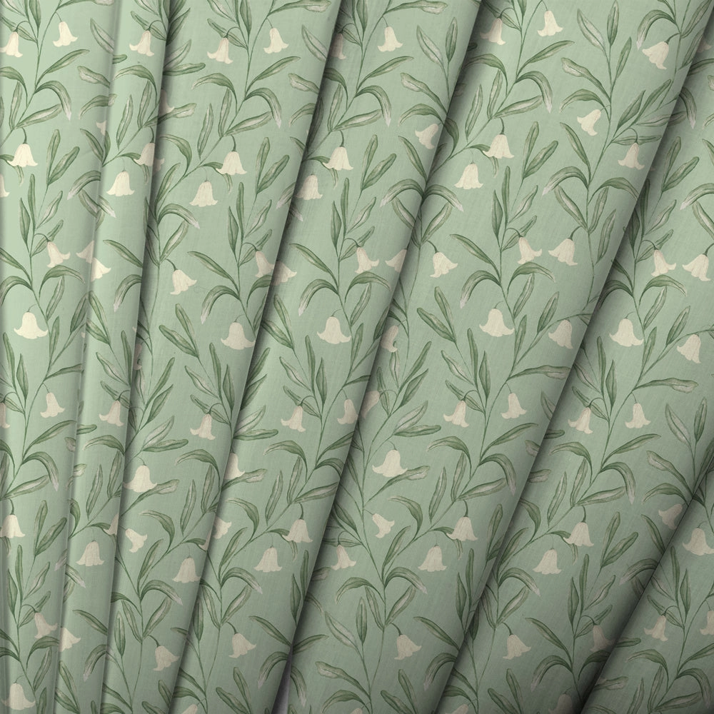 Bell Meadow Printed Cotton Fabric Verdure