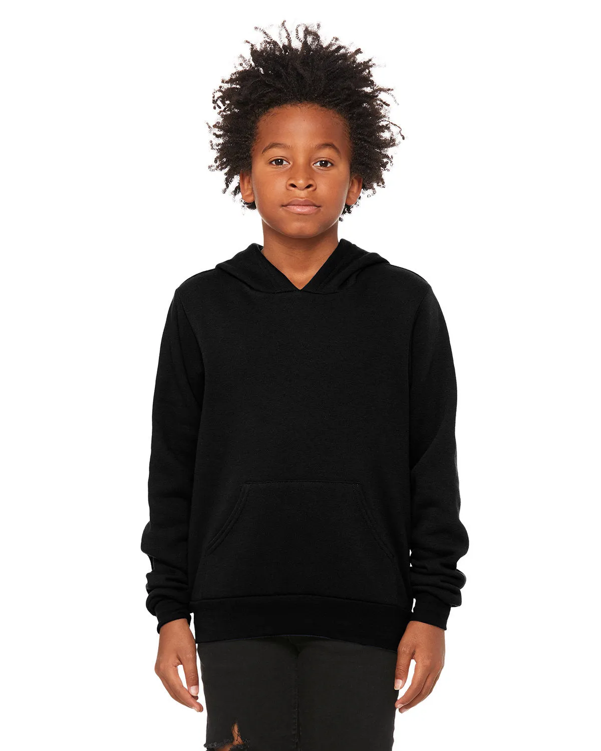 Bella   Canvas 3719Y Jugend-Sponge-Fleece-Pullover mit Kapuze