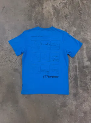 Berghaus Mountain Checklist T-Shirt - Blau