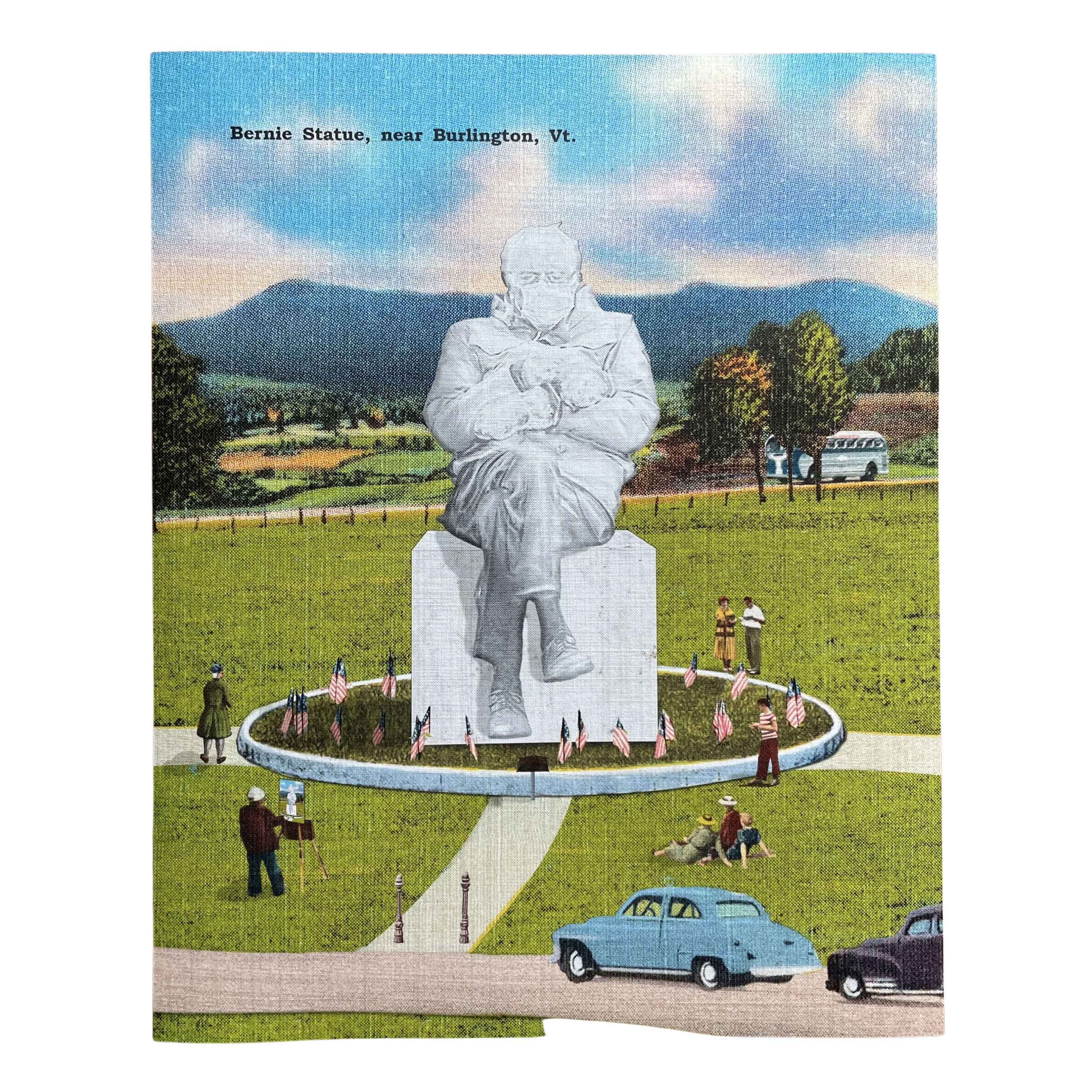Bernie Sanders Statue Art Print framed wall decor