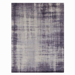 Berta Emerald/Ivory minimalist everyday rug