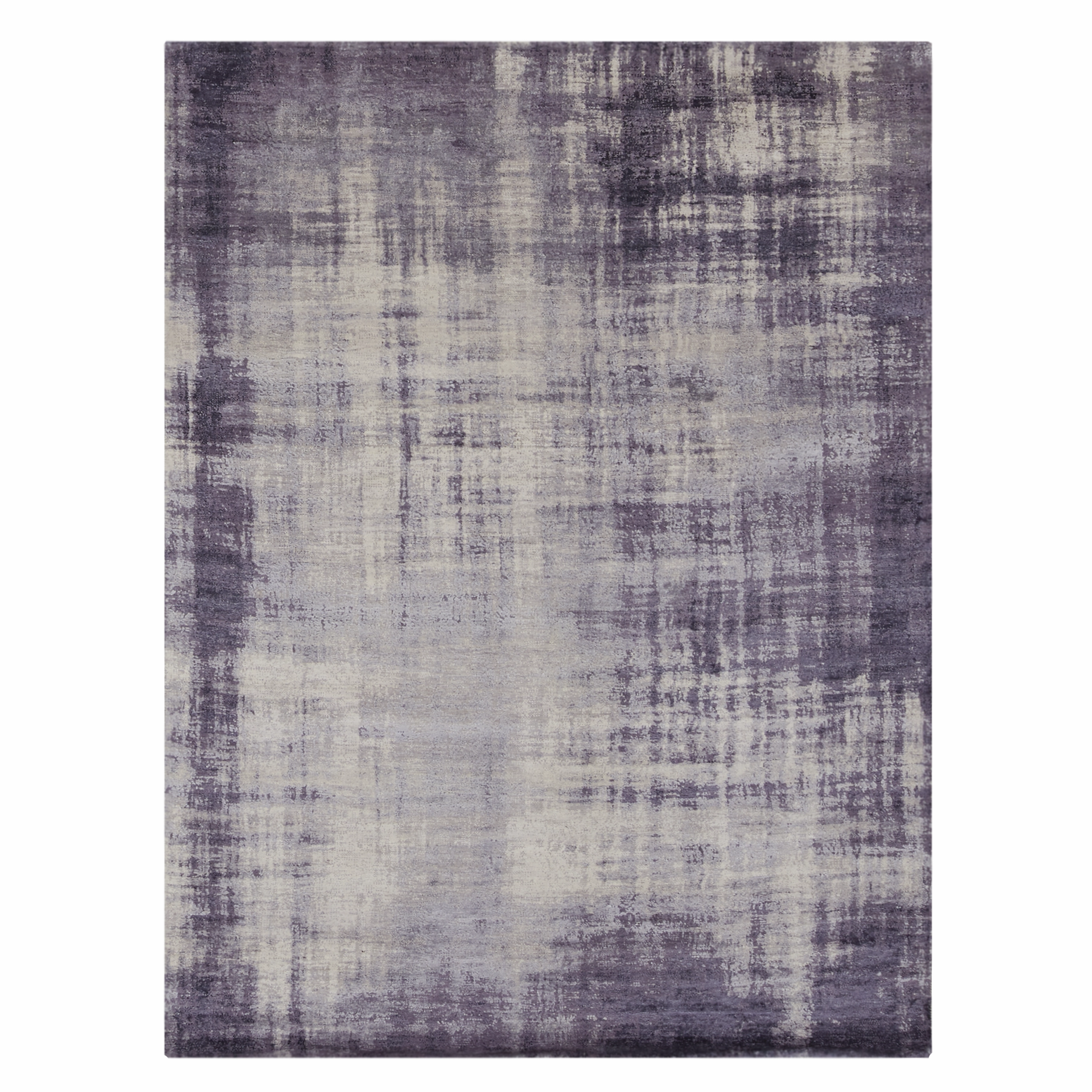 Berta Emerald/Ivory minimalist everyday rug