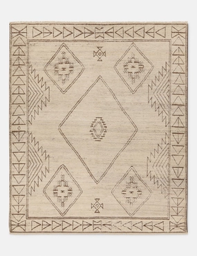 Bethia Hand-Knotted Wool Moroccan-Style Rug trendy fashion rug
