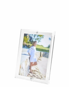 Beveled Clear Acrylic Floater Picture Frame for 4x6 Photo home display ornament