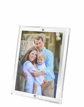 Beveled Clear Acrylic Floater Picture Frame for 5x7 Photo home display ornament