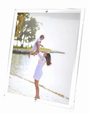 Beveled Clear Acrylic Floater Picture Frame for 8x10 Photo home display ornament