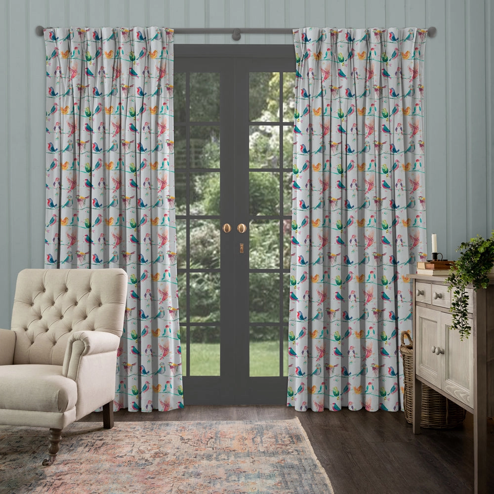 Birdy Branch Printed Cotton Fabric (By The Metre) Blossom