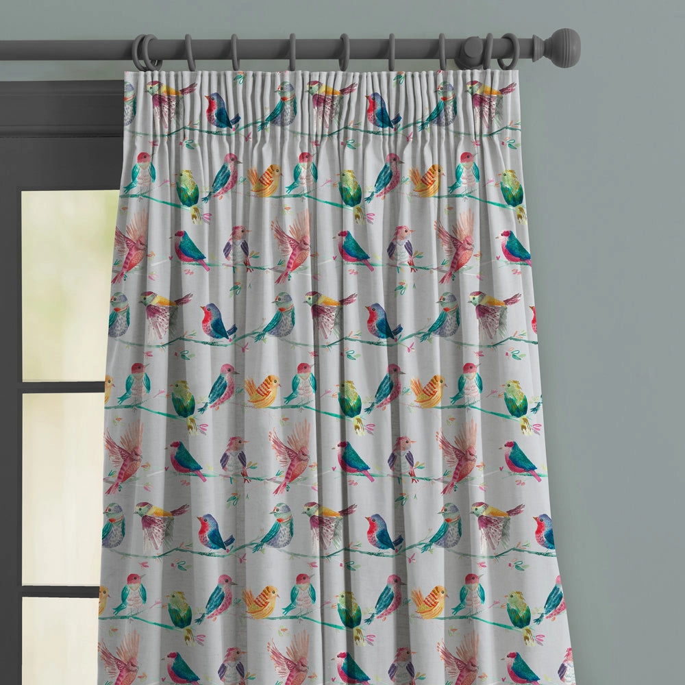 Birdy Branch Printed Made to Measure Curtains Blossom