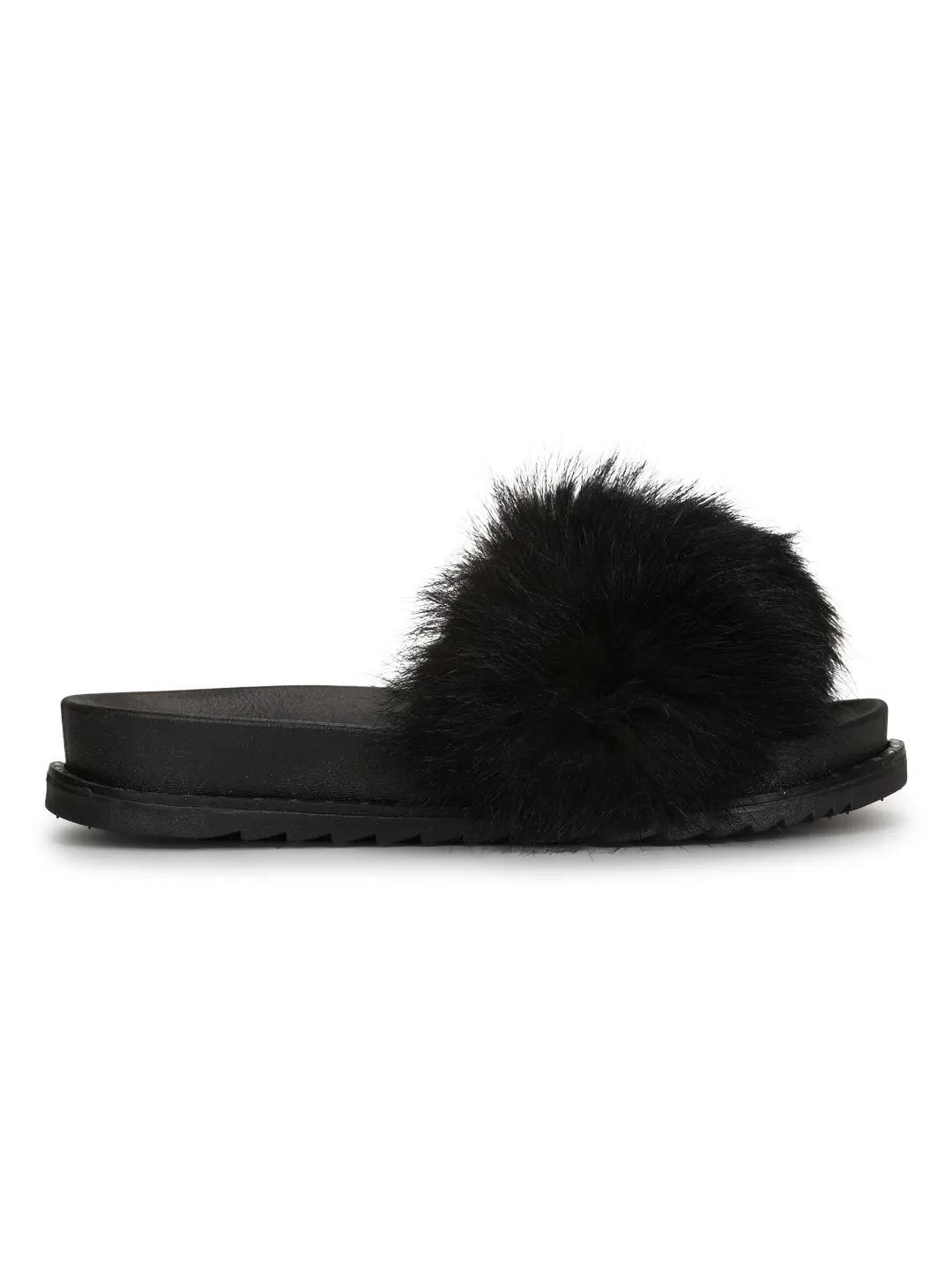 Schwarze Nietenbesetzte Slip-On Flats