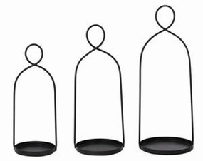 Black Iron Arch Twist Lantern (Multiple Sizes) interior room decor