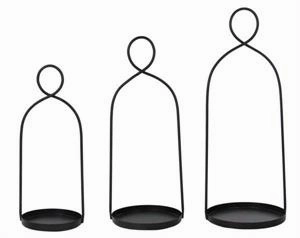 Black Iron Arch Twist Lantern (Multiple Sizes) interior room decor