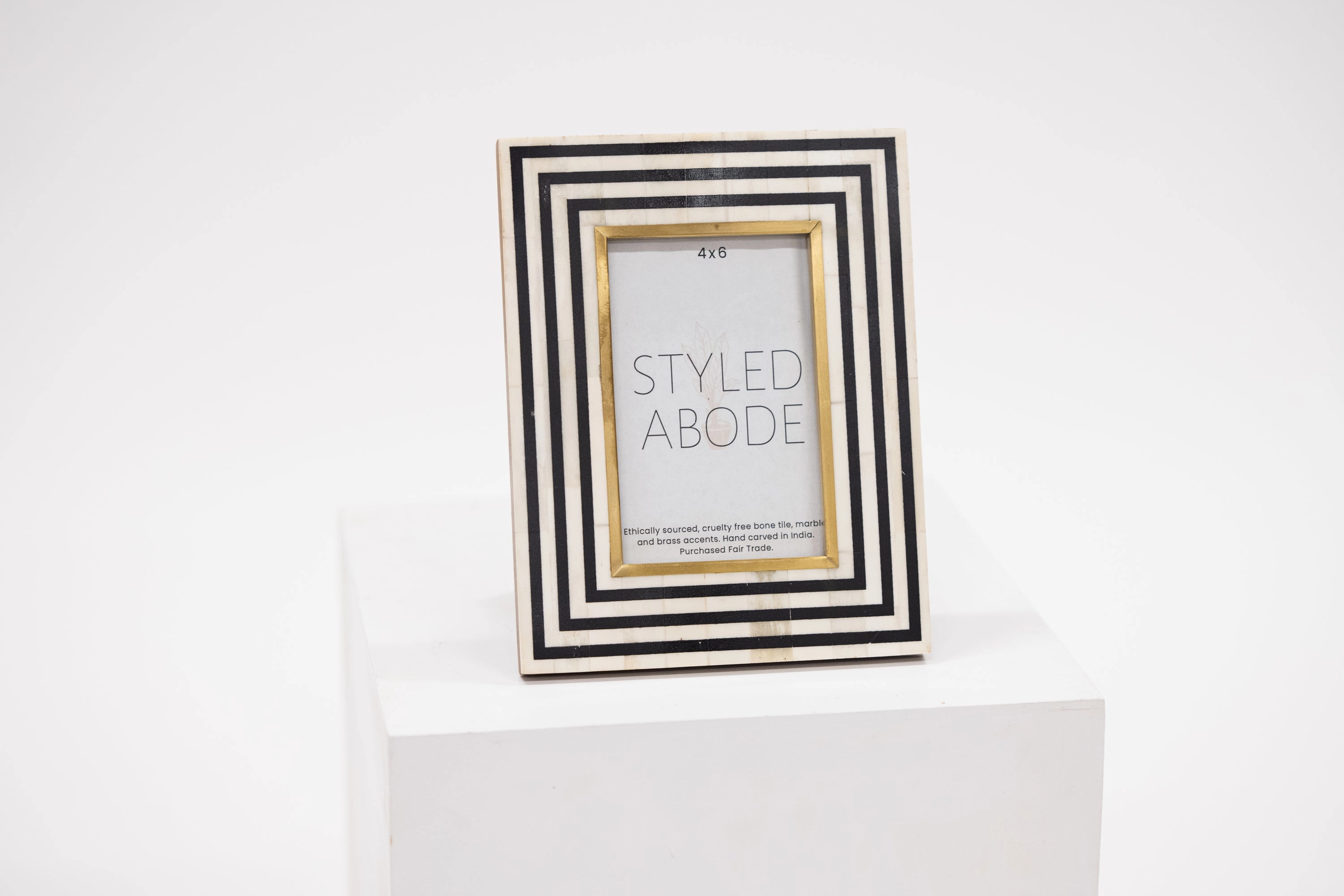 Black, White & Brass Frame