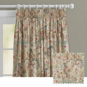 Blackberry Row Ann Printed Made to Measure Curtains Linen patterned fashion rug  