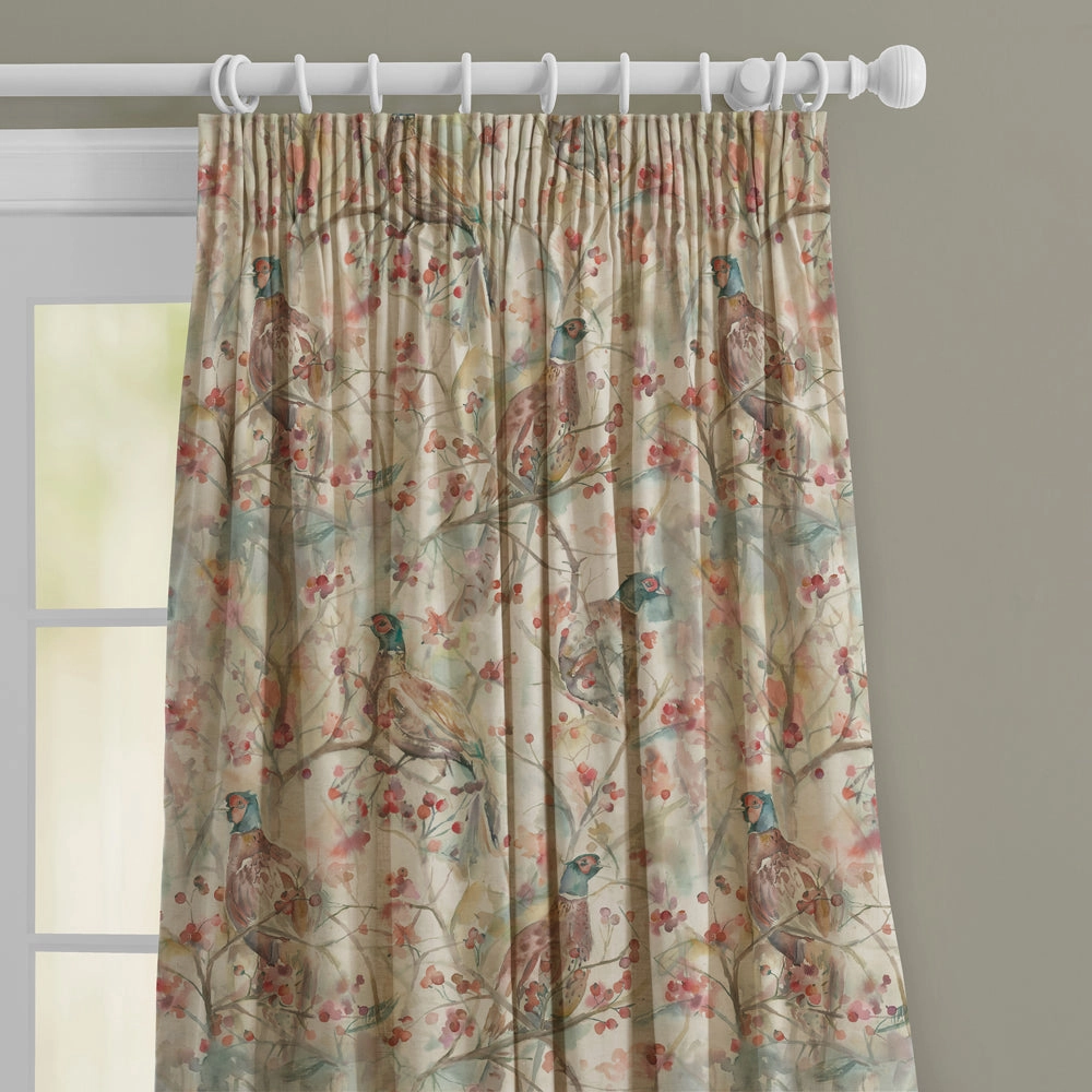 Blackberry Row Ann Printed Made to Measure Curtains Linen