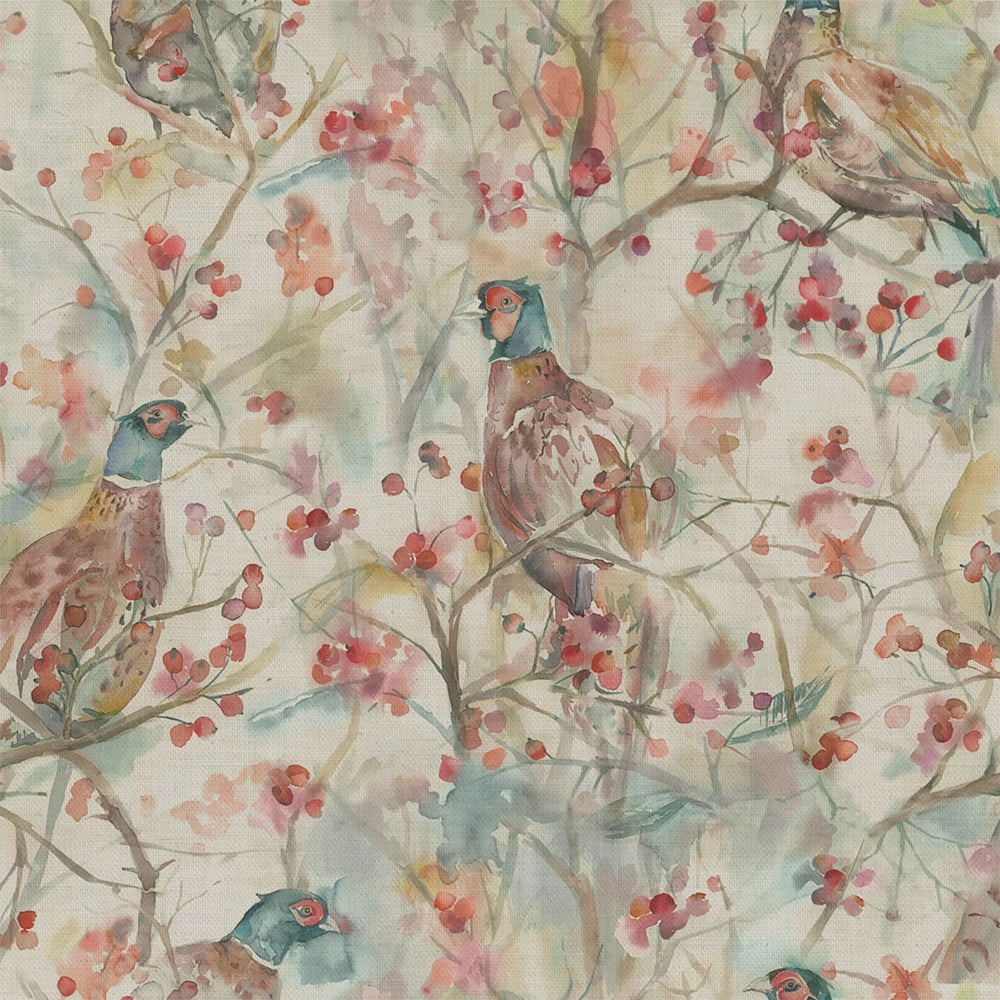 Blackberry Row Printed Cotton Fabric (By The Metre) Linen elegant table cloth  