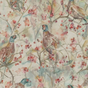 Blackberry Row Printed Cotton Fabric (By The Metre) Linen elegant table cloth  