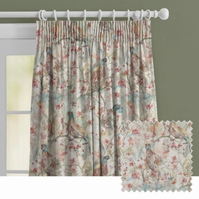 Blackberry Row Printed Made to Measure Curtains Cream patterned fashion rug  