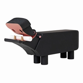 Blackboard Hippo Figurine modern art object