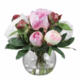 Blaire Faux Peony Bouquet home display ornament
