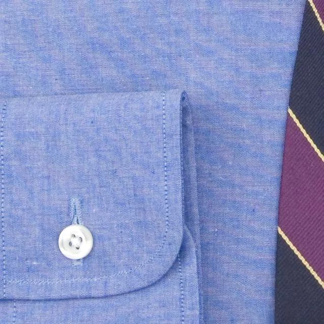 BLAUES END-ON-END HEMD