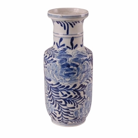 Blue & White Palm Porcelain Vase home display ornament