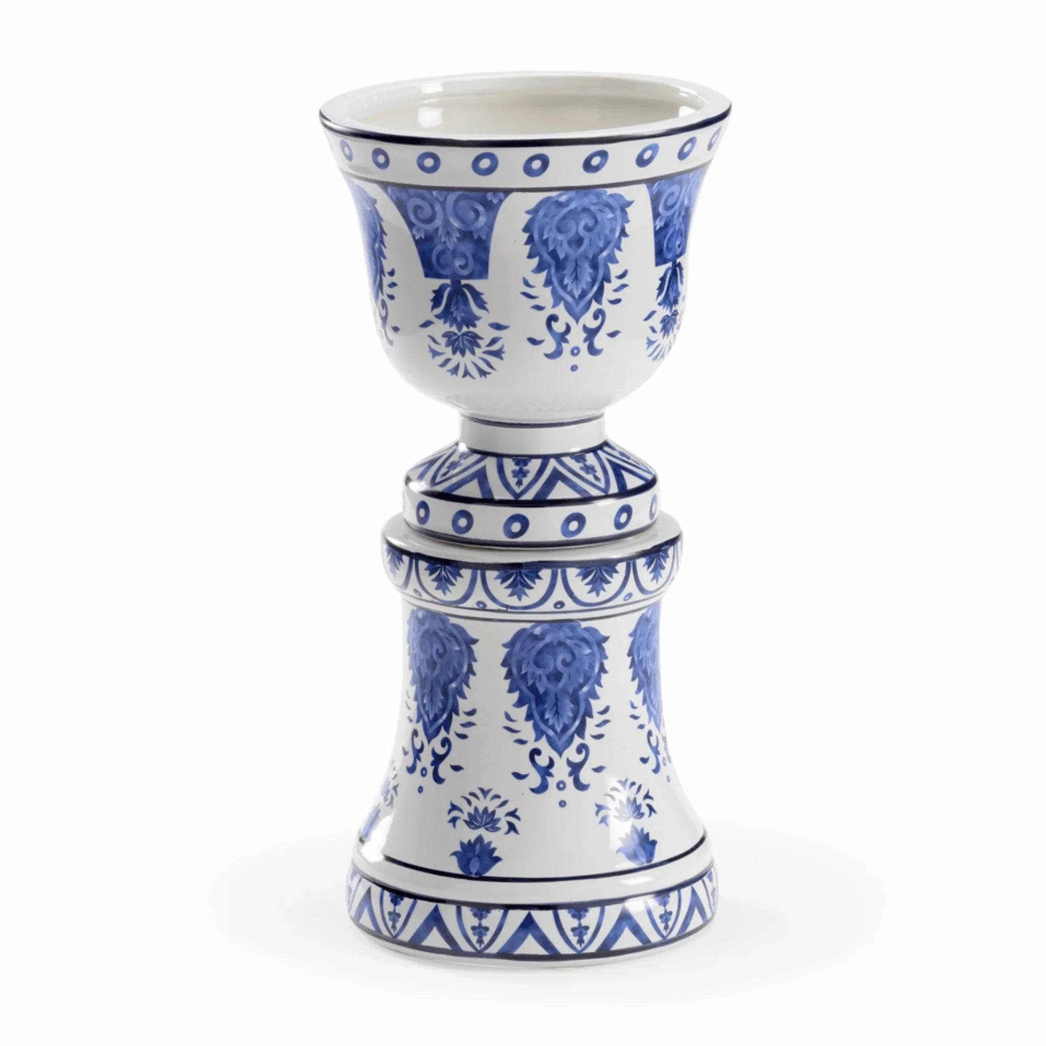 Blue And White Jardiniere Pedestal Mount Planter home display ornament
